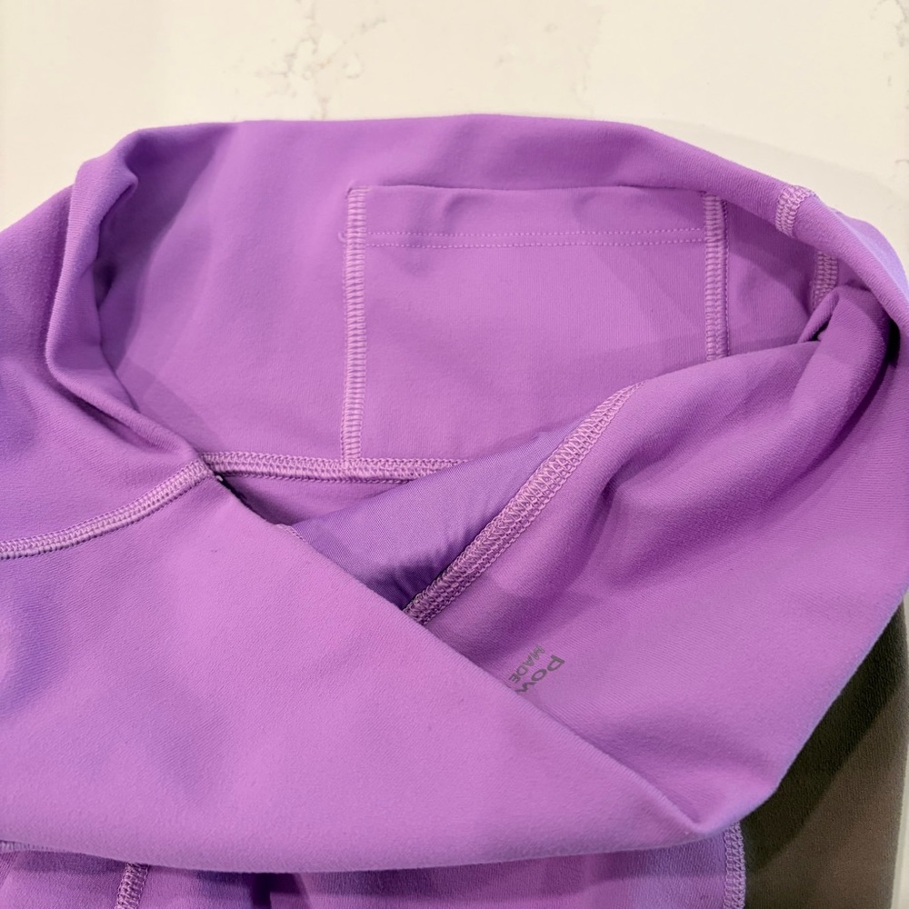 Fabletics Lilac Purple and Brown Powerhold Leggings small - Picture 7 of 10